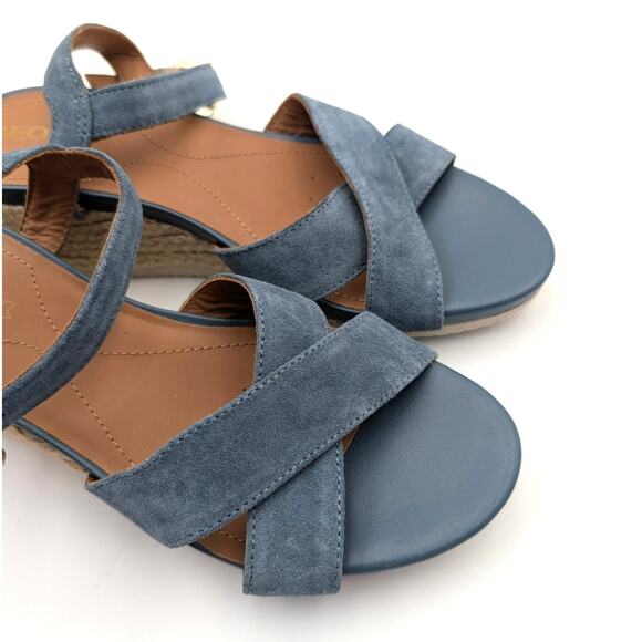 Geox D Ischia Corda C Women's Wedge Sandals Open Toe Avio Size US6.5 EU36.5 - Picture 9 of 11